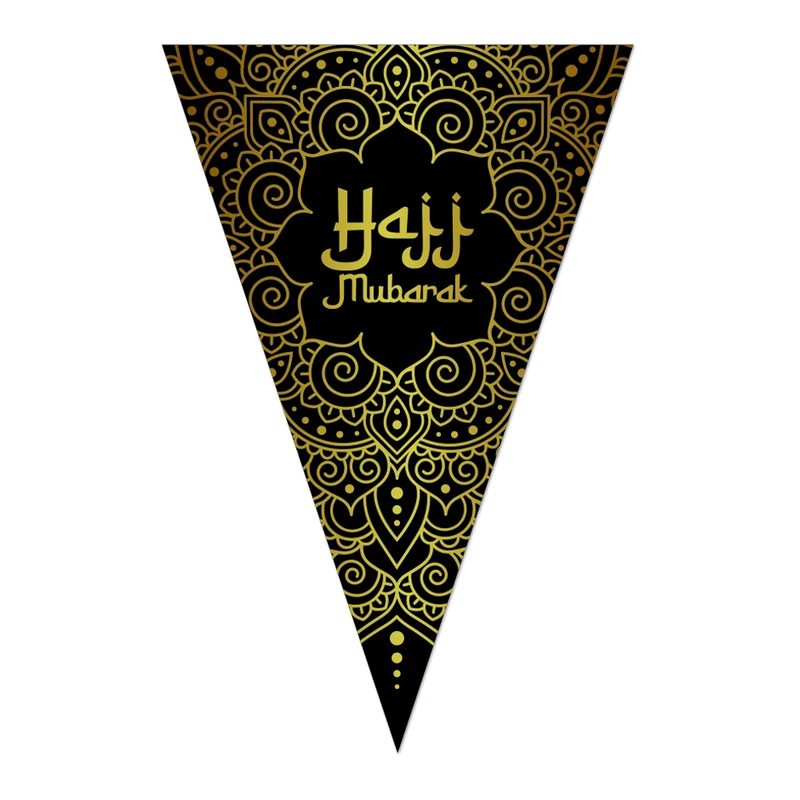 Feestvlaggenlijn 20 × 30 cm – Hajj Mubarak