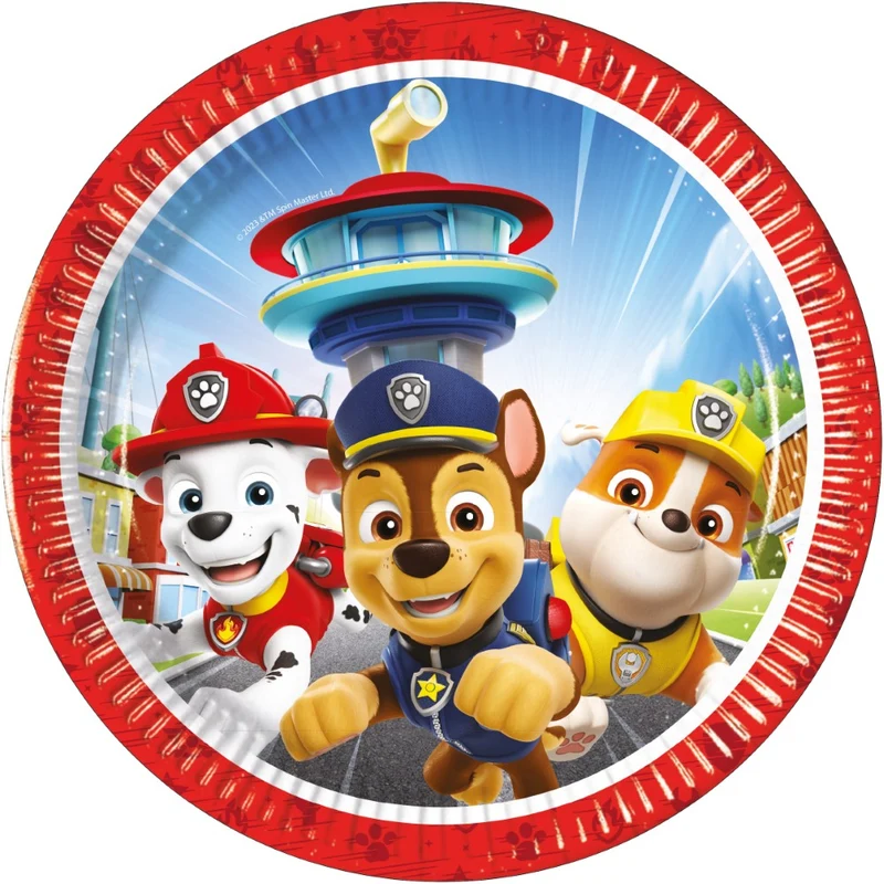 Gebaksborden Paw Patrol Rescue Heroes 20cm (8st)