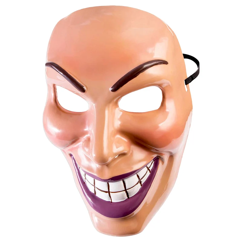 Masker glimlachend met brede grijns van pvc