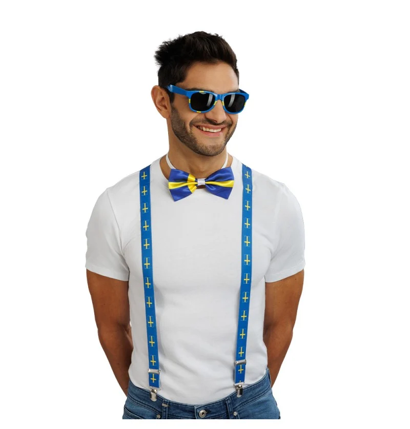 Supporter Accessoires Set Zweden 3-delig