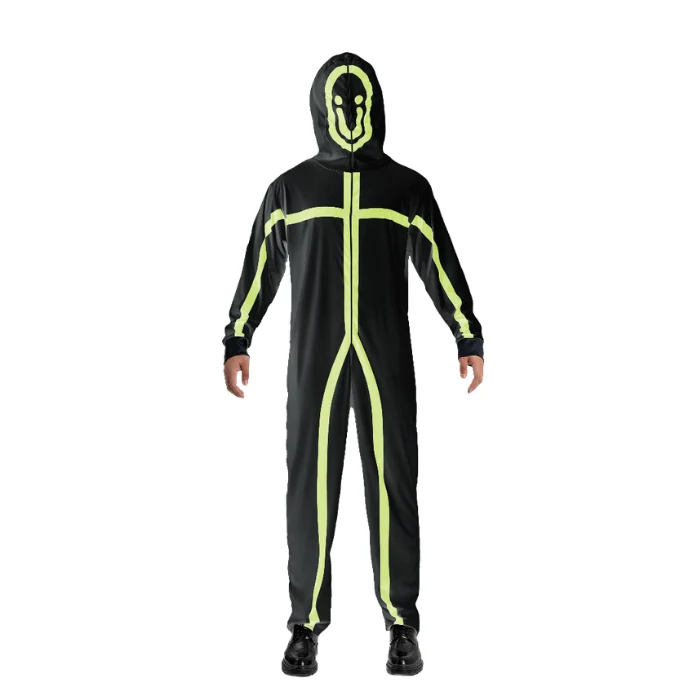 Kostuum glow in the dark onesize