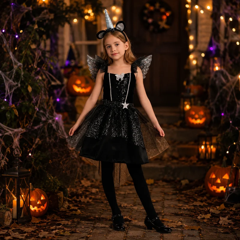 Kostuum scary unicorn - 6-8 years