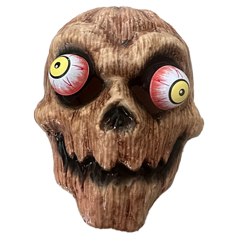 Masker zombie bruin met uitpuilende ogen