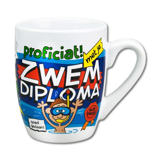 Cartoonmok – Zwemdiploma