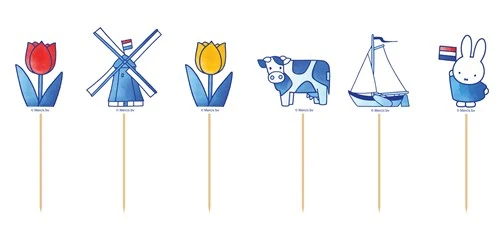 Feestprikkers Nijntje Delfts Blauw 12st