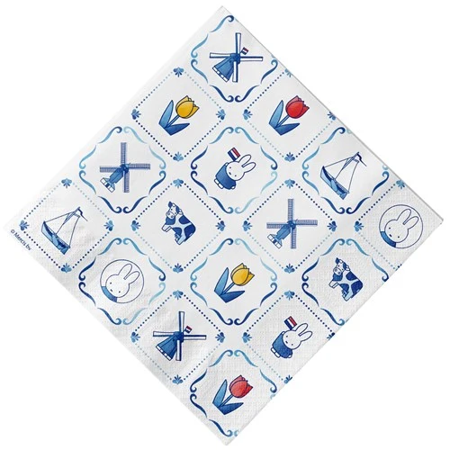 Servetten Nijntje Delfts Blauw 33x33cm (20st)