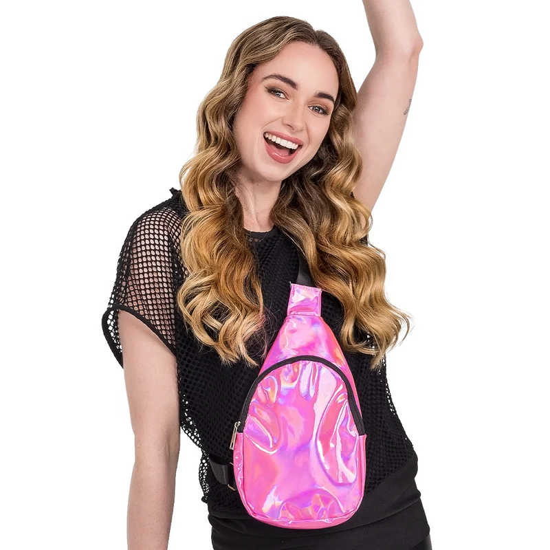Crossbody Tas Holo Roze