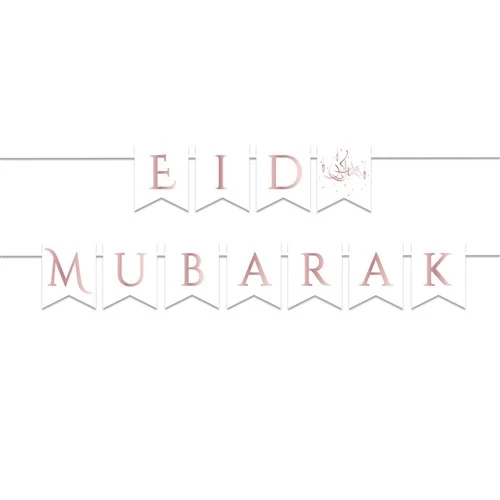 Letterslinger - Eid Mubarak - roségoud