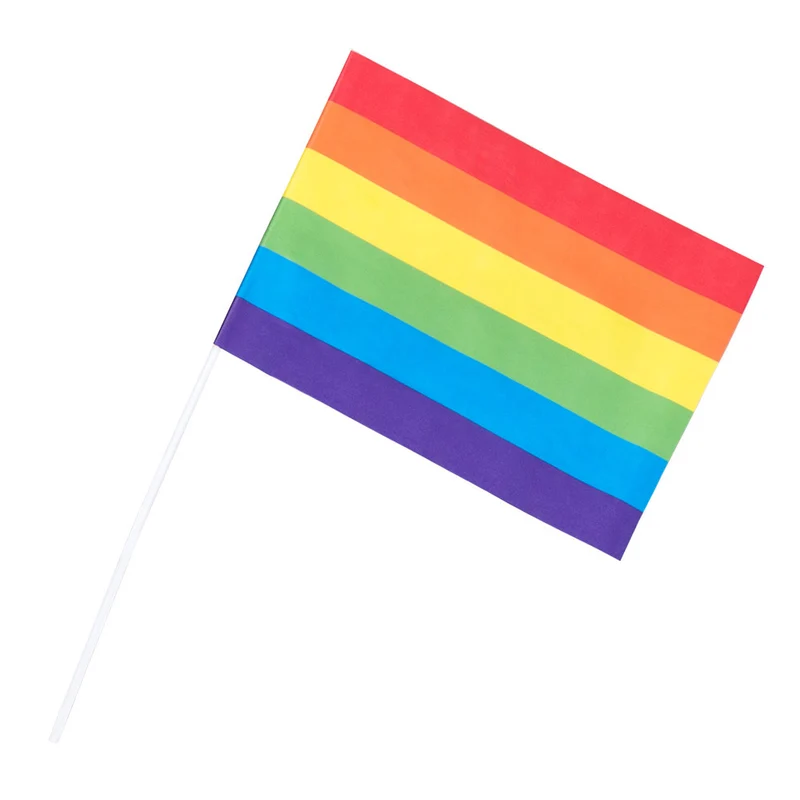 Zwaaivlaggetjes Regenboog (6st)