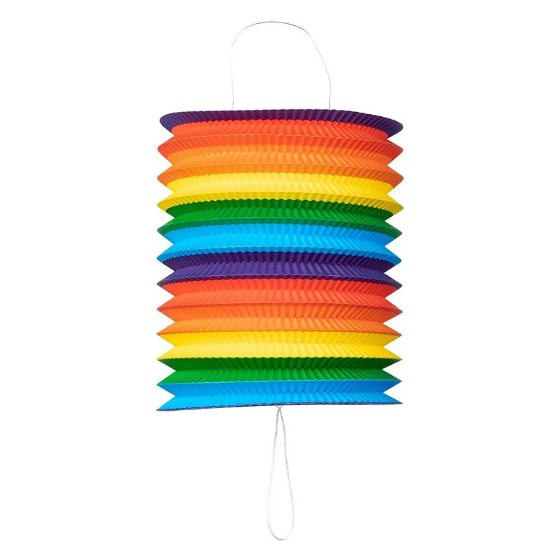 Regenboog Lantaarn - papier - 20 cm
