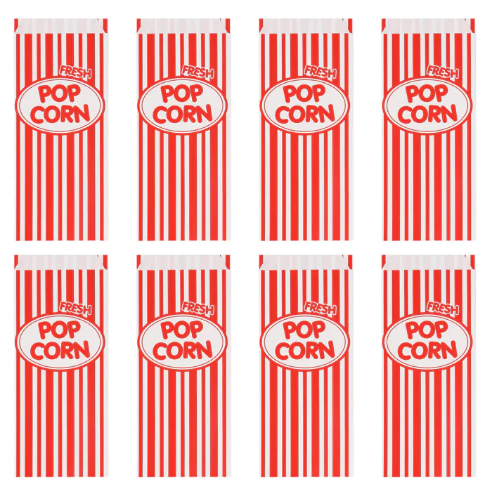 Popcorn Uitdeelzakjes Retro (8st)