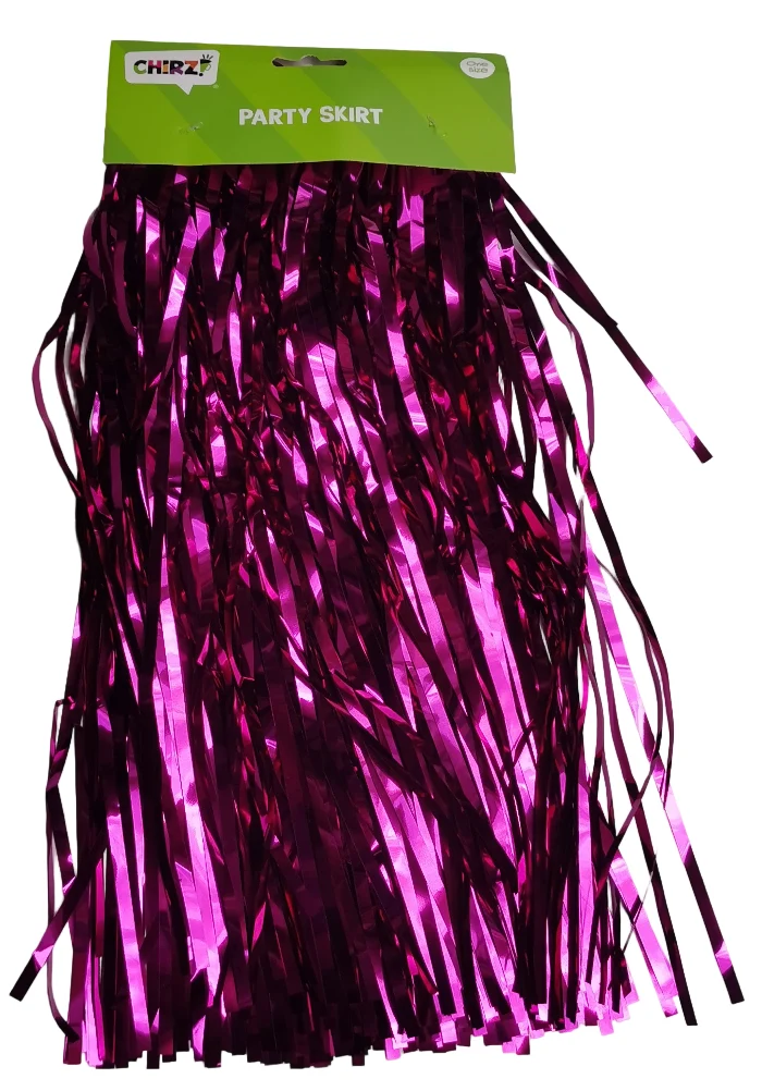 Rokje glitter paars one size