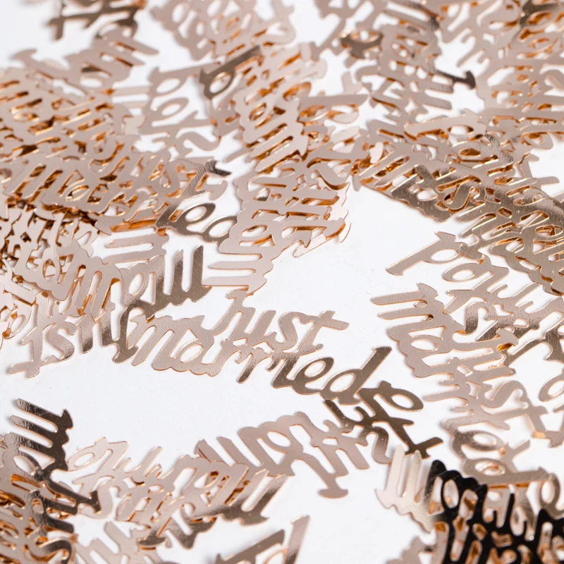Just Married Tafelconfetti - 14 gram - roségoud