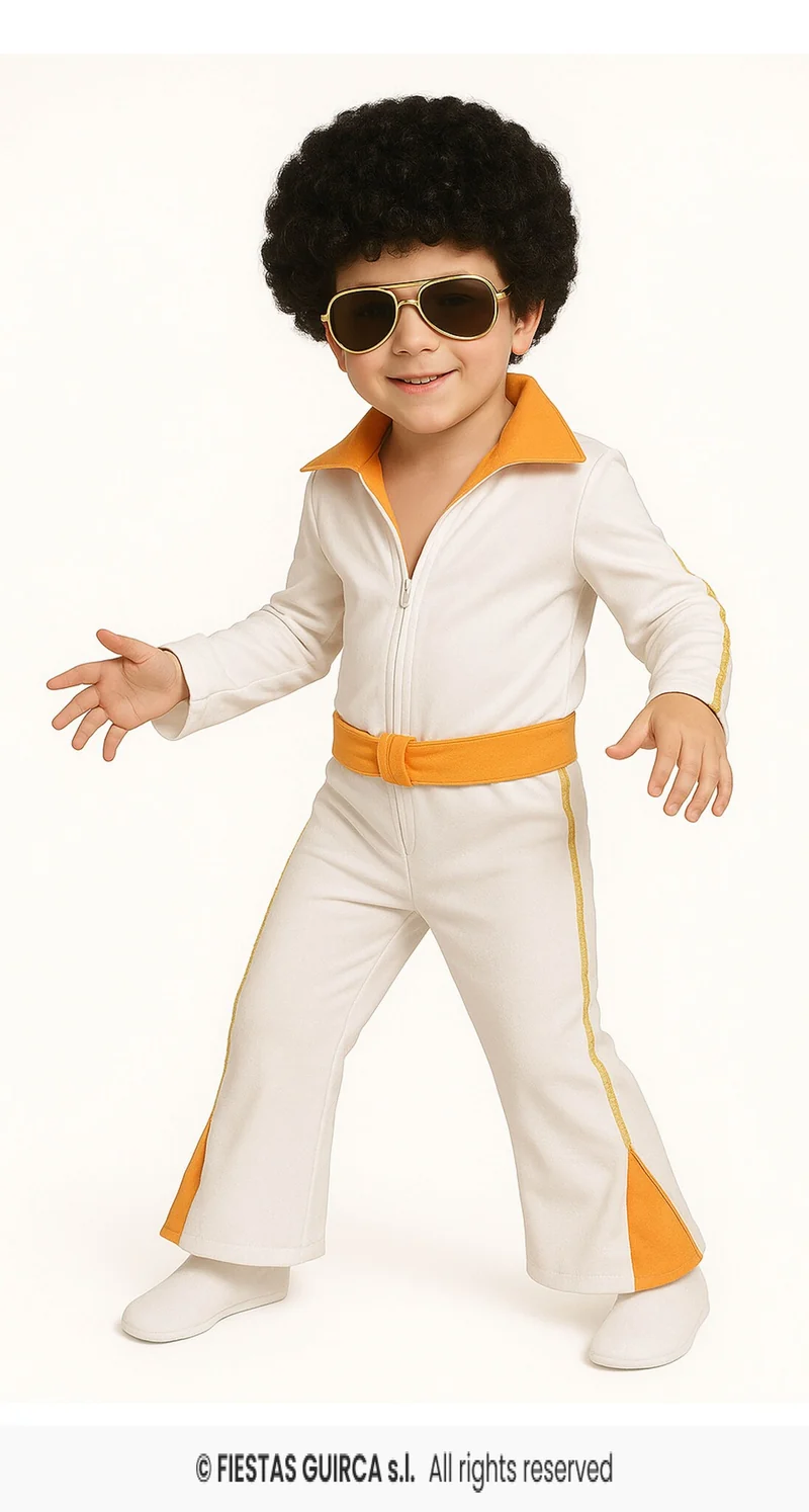 Elvis Kostuum Kind Goud/wit