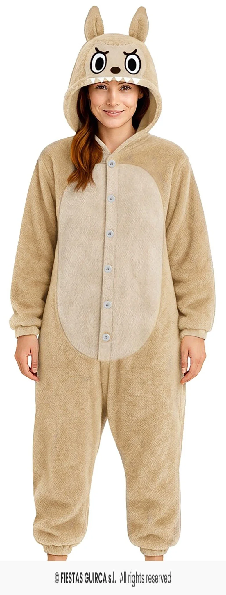 Lulu Monster Onesie Beige Vrouw