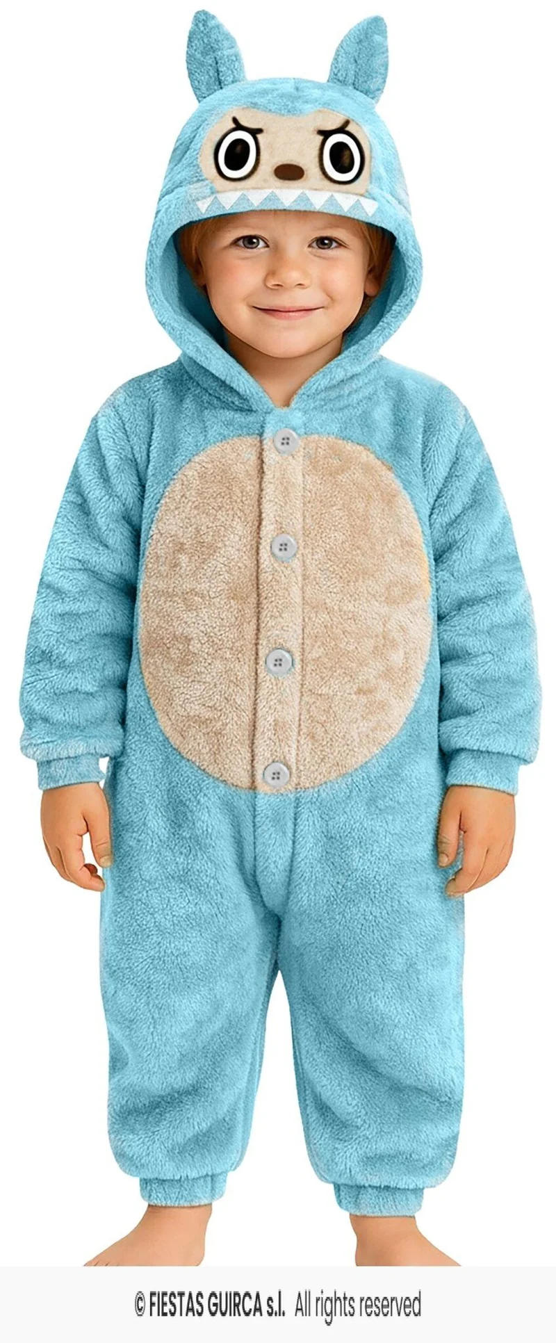 Lulu Monster Onesie Kind Blauw