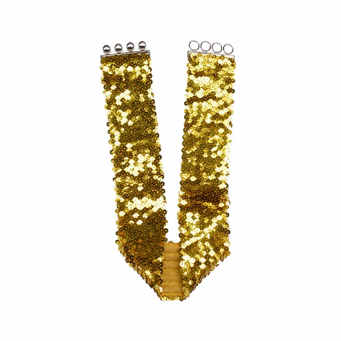 Riem pailletten goud - 110cm