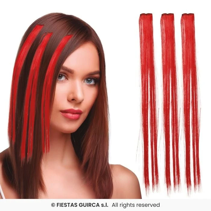 Rode Hair Extensions 50cm (3st)