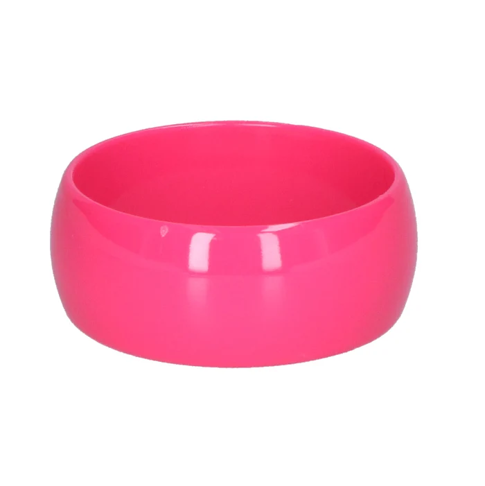 Armband dik neon roze