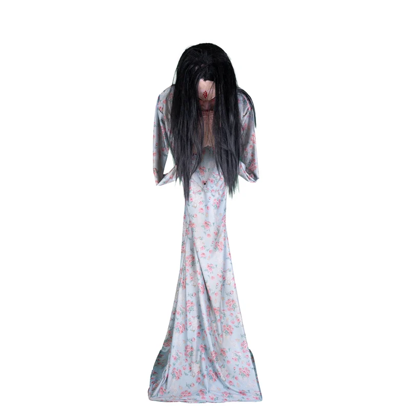 Halloween animatronic hersenen etend meisje Beatrice 200 cm
