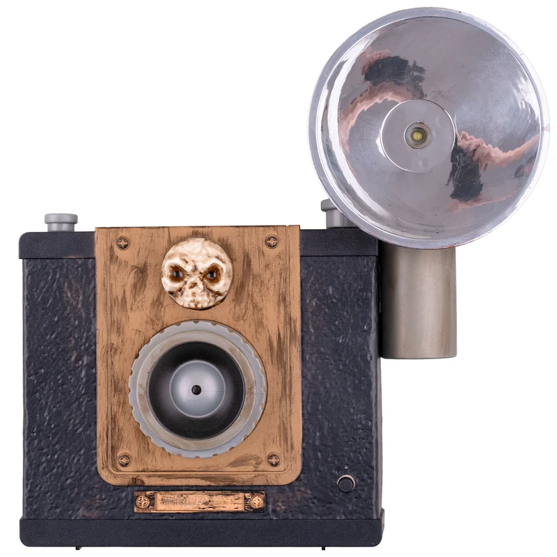Griezelige camera met flash animatronic