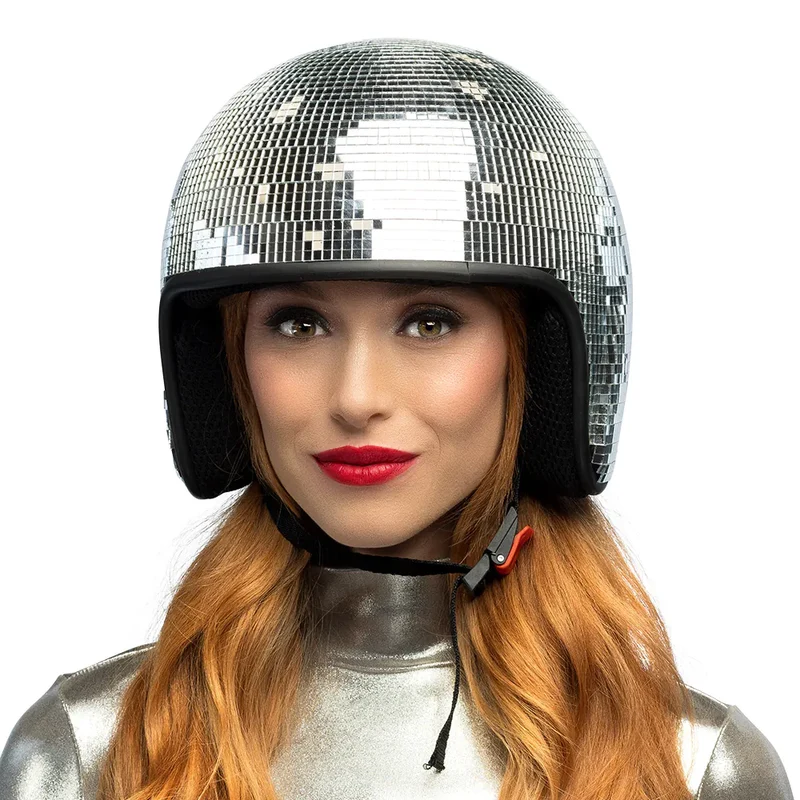 Disco Helm 70s Zilver