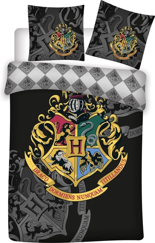 Harry Potter Dekbedovertrek Hogwarts 140x200cm met Kussensloop