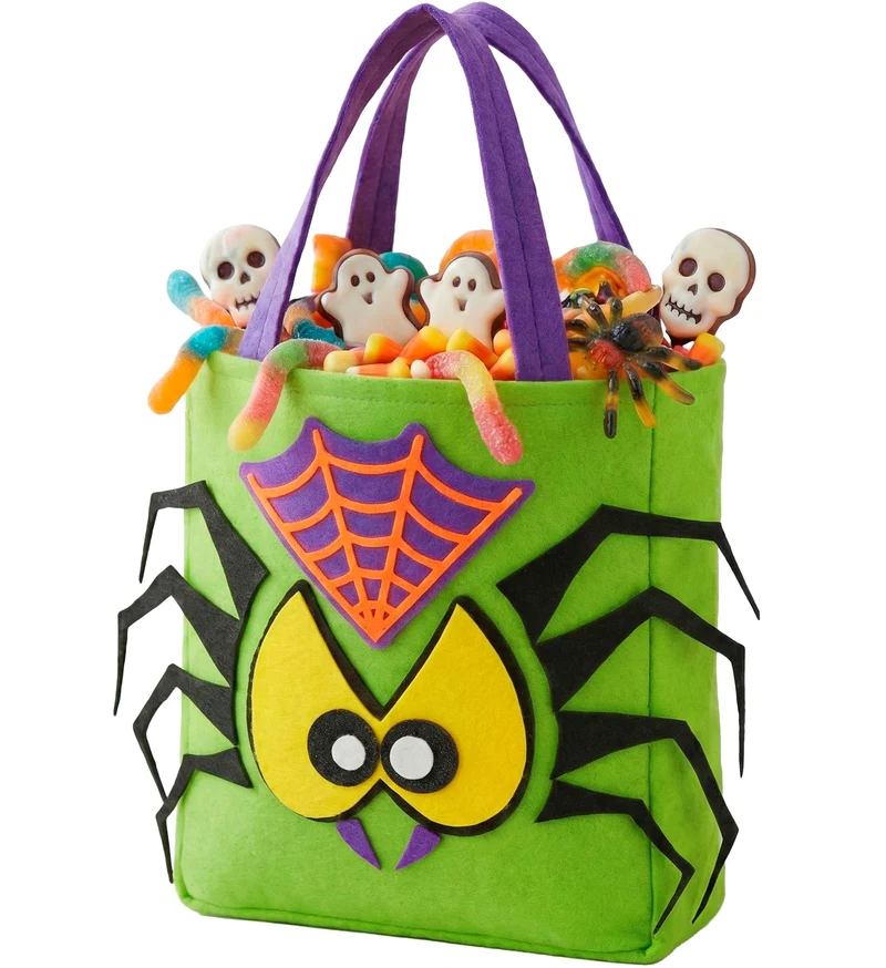 Trick-or-treat tas spin groen kinderen