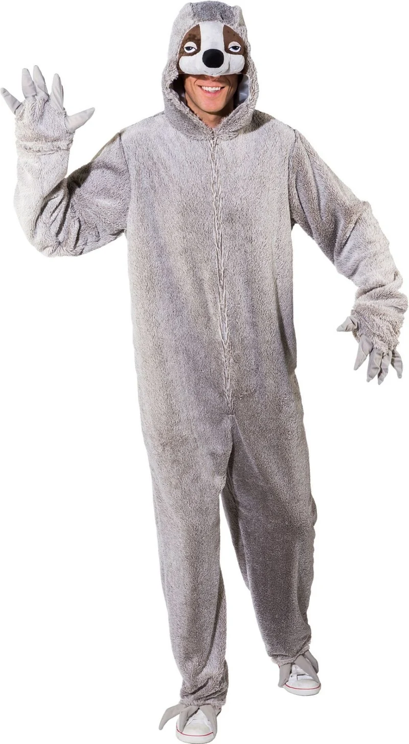 Onesie Luiaard Volwassenen