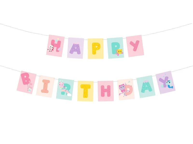 Gabby's Dolhouse Happy Birthday Letterslinger (1,8m)