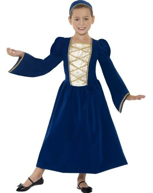 Tudor Prinsessenmeisje kostuum