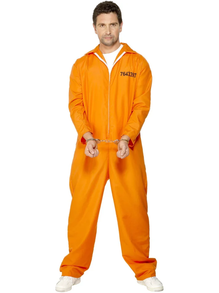 Gevangene verkleedpak oranje