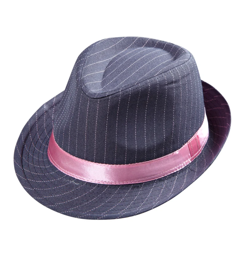 Fedora Grijs Met Krijtstrepen