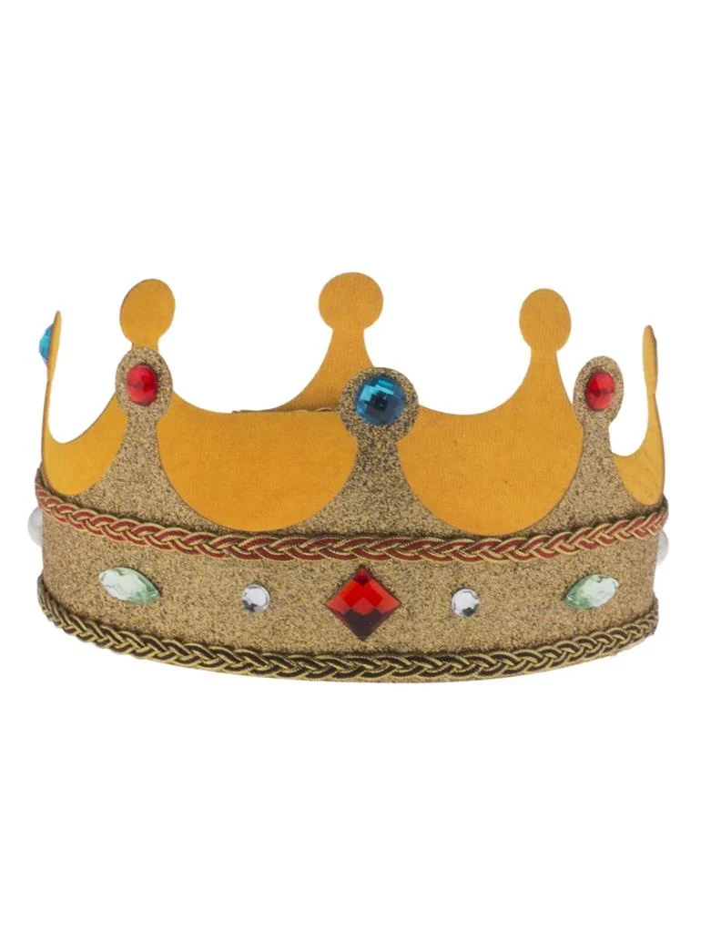 Koningskroon met glitter goud