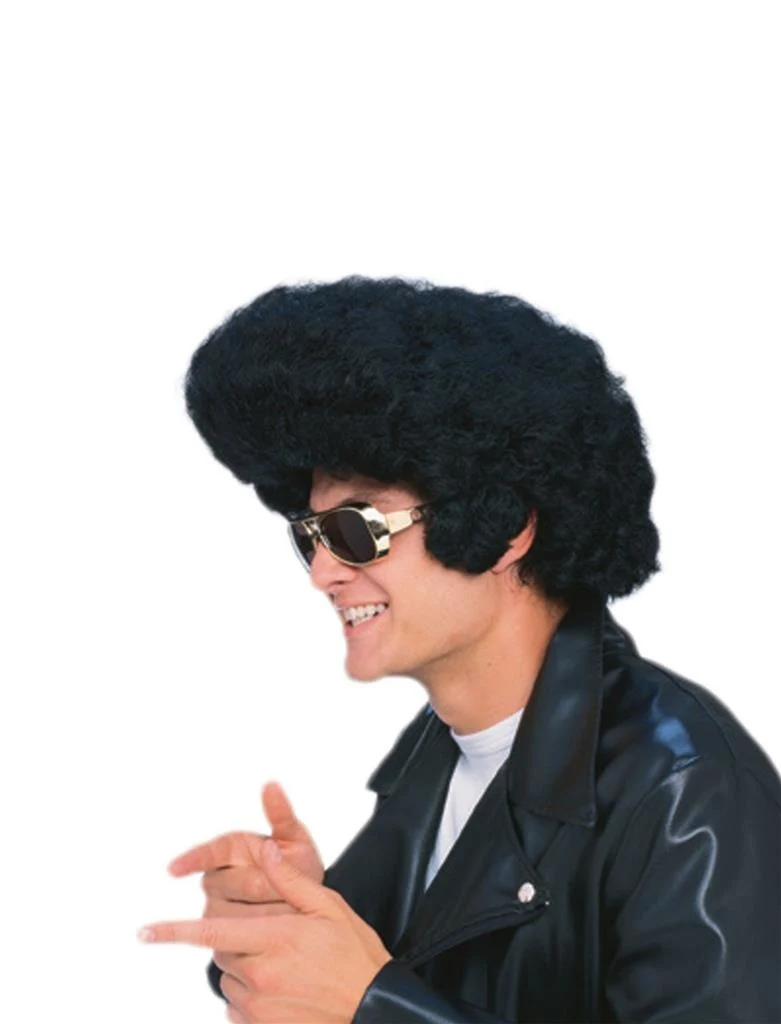 Pruik Elvis zwart