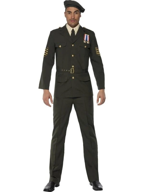 Wartime Officier kostuum man