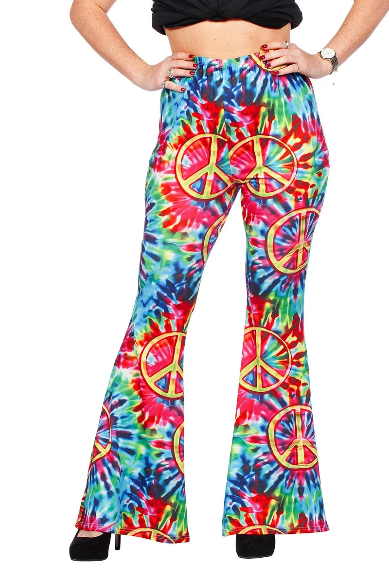 Hippiebroek Peace Tie-Dye Dames