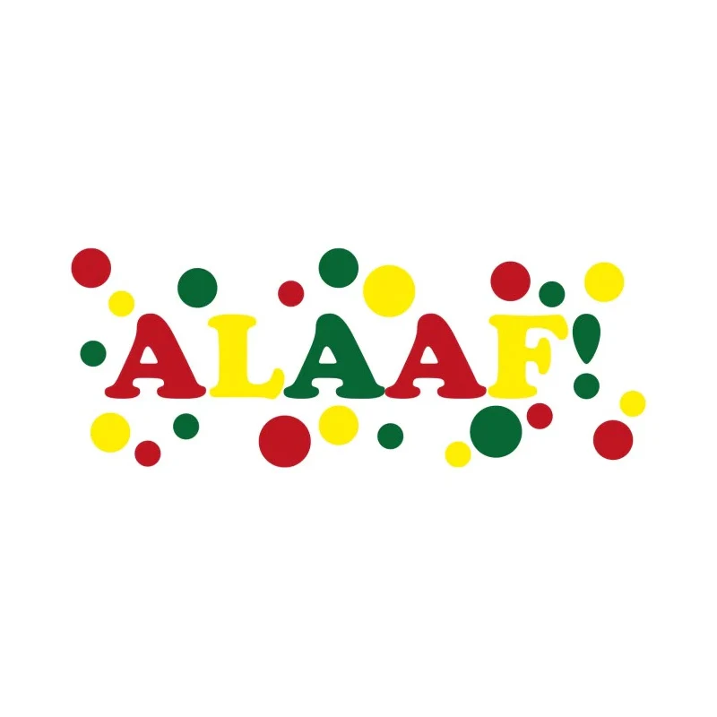 Carnaval raamsticker 'Alaaf' - 75 x 25 cm