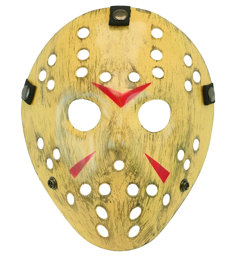 Hockeymasker killer geel hard kunststof voor heren