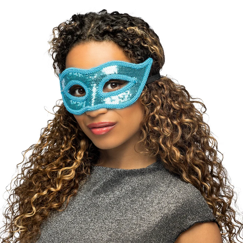 Venetiaans oogmasker met pailletten dames en heren