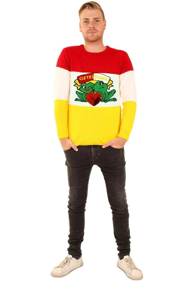 Sweater Oeteldonk brede strepen