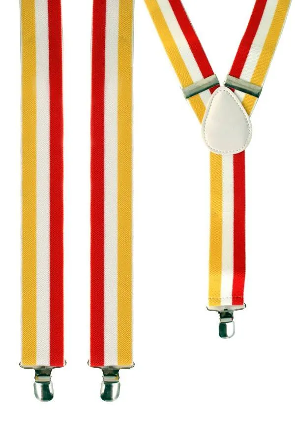 Bretel rood/wit/geel