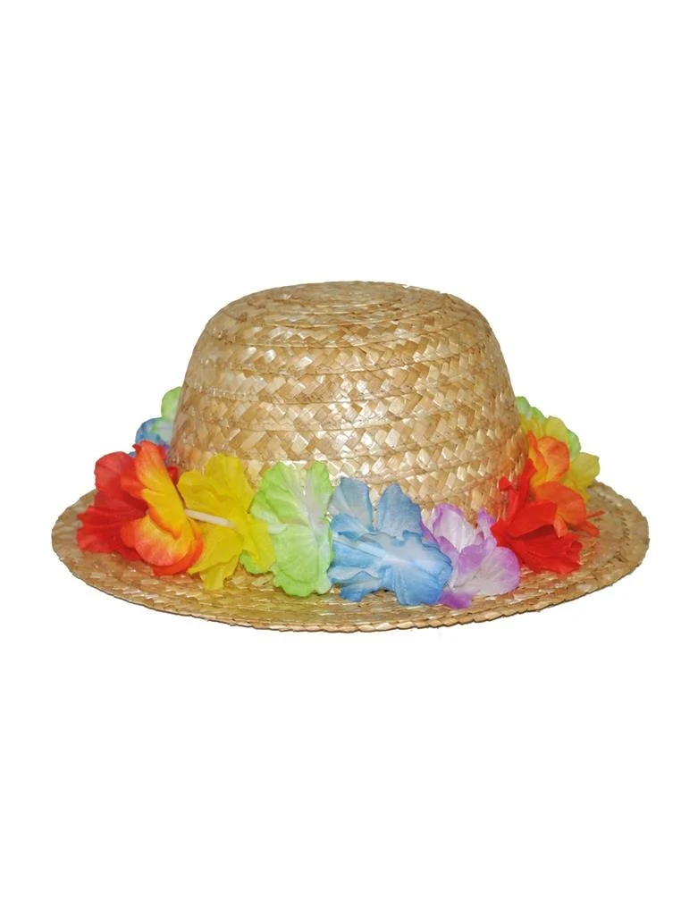 Strohoed bloemen Hawaii