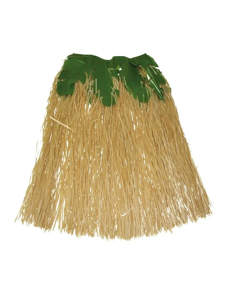 Rok Hawaii natuur met bladeren 80cm