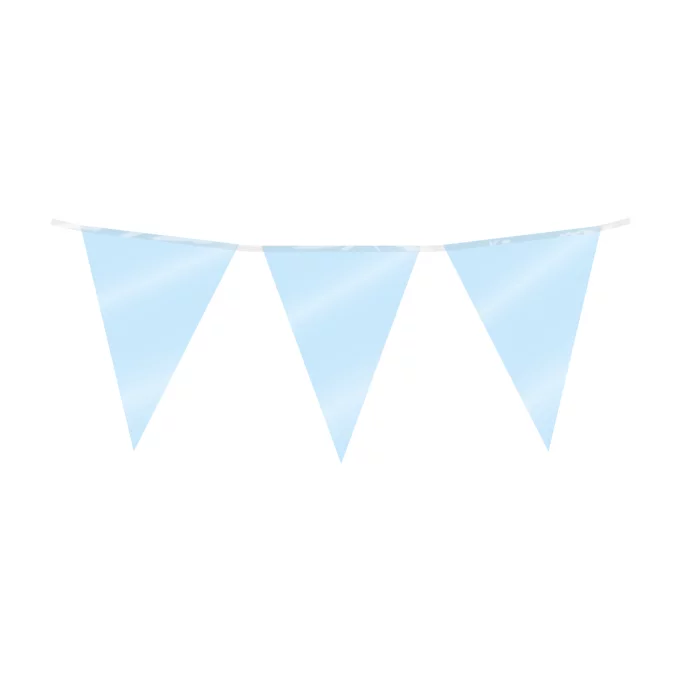 Folie slinger licht blauw 10 meter 20x30 cm