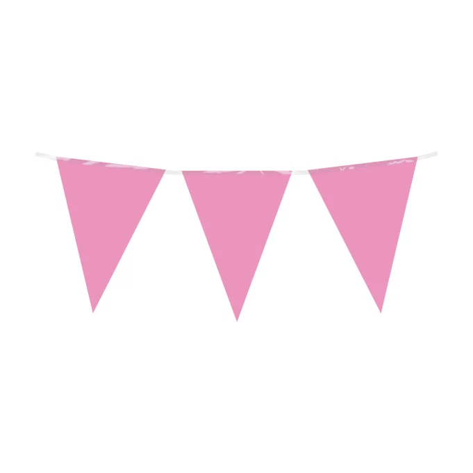 Slinger roze 10 meter 20x30 cm