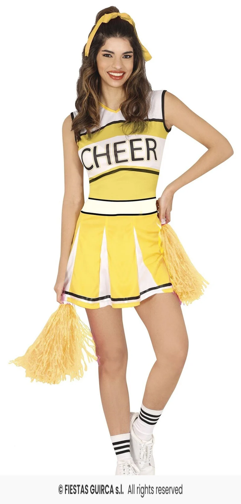 Cheerleader Jurkje Dames Geel