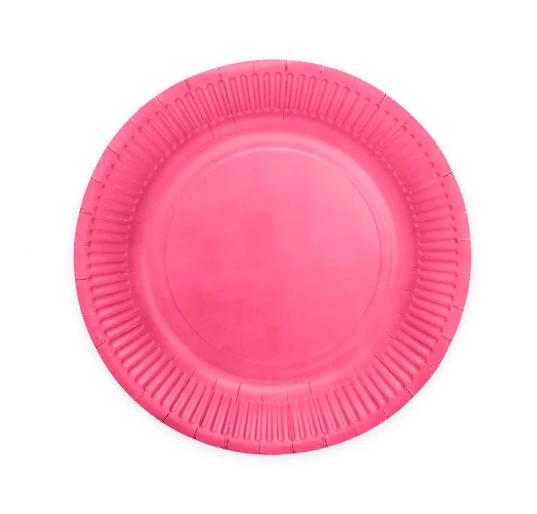 Hot Pink Gebaksbordjes 18cm FSC (8st)