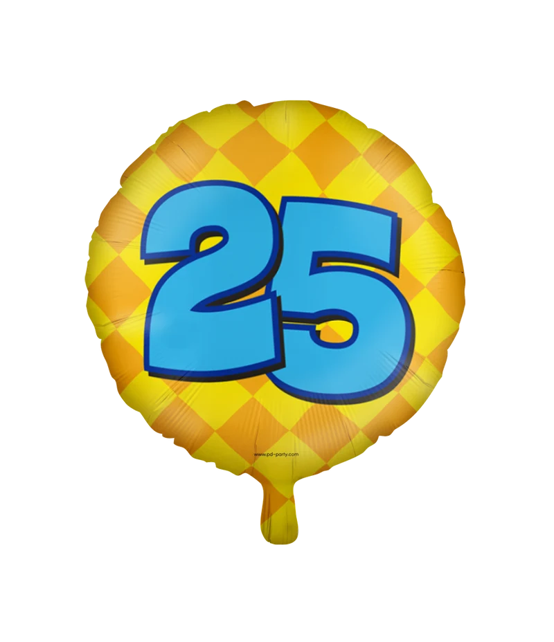 25 jaar Folieballon - Happy