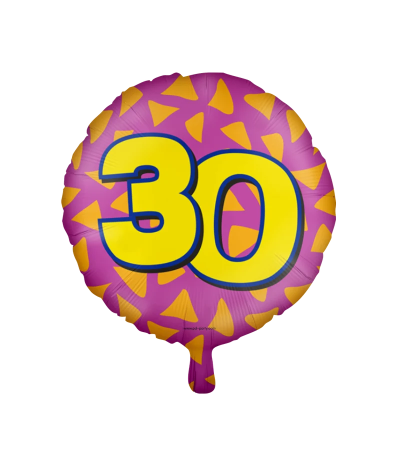 30 jaar Folieballon - Happy